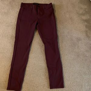 Maroon skinny pants-Liverpool